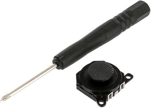 Durable 1000/1001/1004 3D Rocker Black Analog Joystick with Screwdriver for Sony PSP 1000 Series Accessories in Saudi Arabia