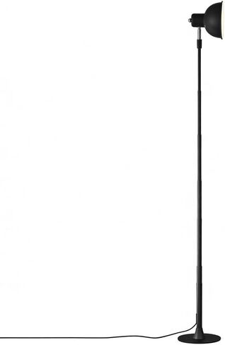 Modern LED Floor Lamp with Adjustable Height 45-145cm, 3000K-6500K Tricolor Dimming, 150° Rotating Head, 10-100% Brightness Control, Table Lamp 2-in-1 Design (Black) in Saudi Arabia