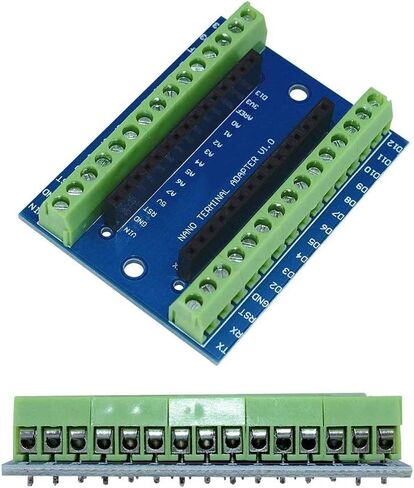 وحدة Arduino Nano ملحومة، شريحة Nano Board ATmega328P، 5V 16MHz لـ Arduino، مع لوحة اندلاع واحدة + كابل USB واحد + شاشة LCD OLED مقاس 0.96 بوصة 128 × 64 12864 بكسل in Kuwait