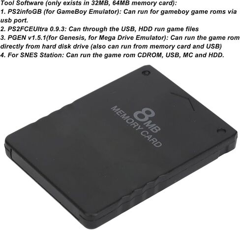 Game Console Memory Card High Speed Plug and Play V1.966 USB Game Start Card for PS1 Thick Machine (64MB) in Saudi Arabia