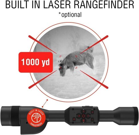 ATN Thor 5 LRF 320 Smart HD Thermal Scope with Gen 5 320x240, 12 Micron, 60Hz Sensor | Built-In Laser Rangefinder, Ballistic Calculator, Video Recording, One Shot Zero | Exclusive Signature Series Kit in Saudi Arabia