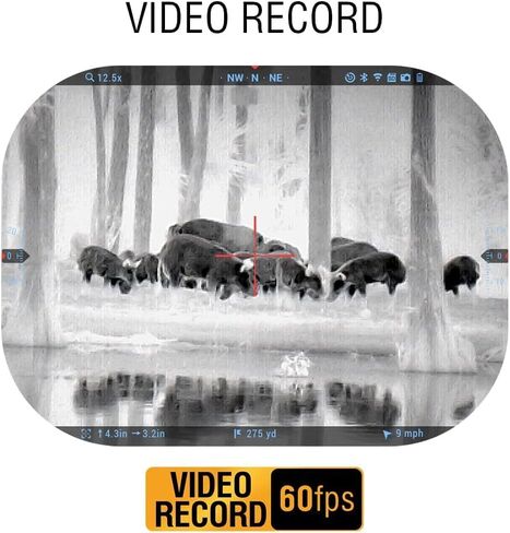 ATN Thor 5 LRF 320 Smart HD Thermal Scope with Gen 5 320x240, 12 Micron, 60Hz Sensor | Built-In Laser Rangefinder, Ballistic Calculator, Video Recording, One Shot Zero | Exclusive Signature Series Kit in Saudi Arabia