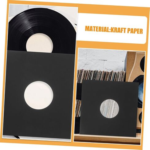 SUPVOX 12Pcs Vinyl Record Covers Protective Sleeves for Album Storage Kraft Jackets for Scratch Protection for Home Cafe and Bar Display in Saudi Arabia