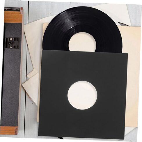SUPVOX 12Pcs Vinyl Record Covers Protective Sleeves for Album Storage Kraft Jackets for Scratch Protection for Home Cafe and Bar Display in Saudi Arabia