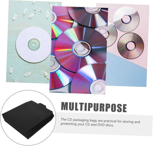 20Pcs Kraft Paper DVD Sleeves Envelopes Storage for and DVDs for Protecting and Organizing Discs for Weddings and Photography in Saudi Arabia