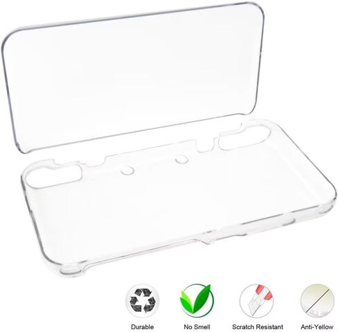 Protective Cover Case Compatible for New Nintendo 2DS XL, Crystal Clear Hard Shell Skin Case Cover in Saudi Arabia
