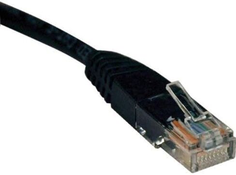 Tripp Lite (N002-001-BK) 10-Pack 1-Ft Black RJ-45 Male to RJ-45 Male Cat5e UTP Network Patch Cable in Saudi Arabia