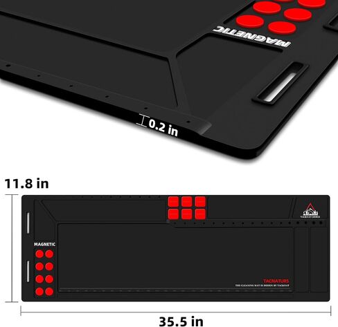 Rifle Gun Cleaning Mat, Magnetic Anti-Slip Rubberized Mat with Organizer Parts Tray in Saudi Arabia