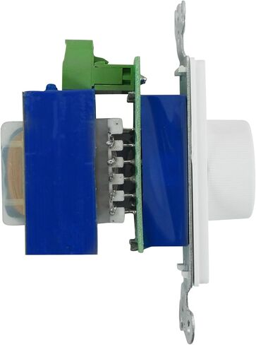 Rockville VOL70200 White 200W 70V/100V وحدة التحكم في مستوى الصوت، لوحة حائط أحادية العصابة، محطات أوروبية قابلة للفصل، توهين 12 خطوة، لأنظمة الصوت التجارية، قطعتان in Saudi Arabia