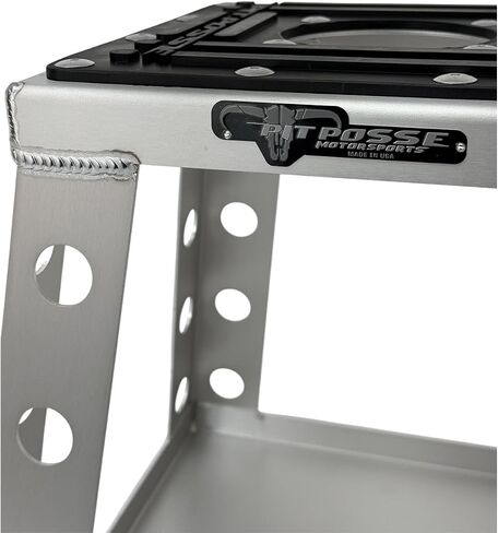 Pit Posse PP145BU Motorcycle Stand Dirt Bike Off-Road Universal fits Motocross Bike MX - Compatible with Yamaha Honda Kawasaki Suzuki KTM - includes Tool Tray (Blue) in Saudi Arabia