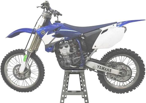 Pit Posse PP145BU Motorcycle Stand Dirt Bike Off-Road Universal fits Motocross Bike MX - Compatible with Yamaha Honda Kawasaki Suzuki KTM - includes Tool Tray (Blue) in Saudi Arabia
