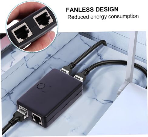 TEHAUX Gigabit Ethernet Hub for Gaming and Streaming 2 in 1 Network Adapter High Speed Portable Design in Saudi Arabia