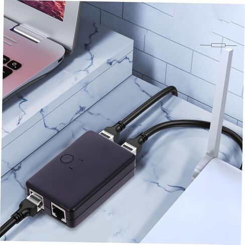 TEHAUX Gigabit Ethernet Hub for Gaming and Streaming 2 in 1 Network Adapter High Speed Portable Design in Saudi Arabia
