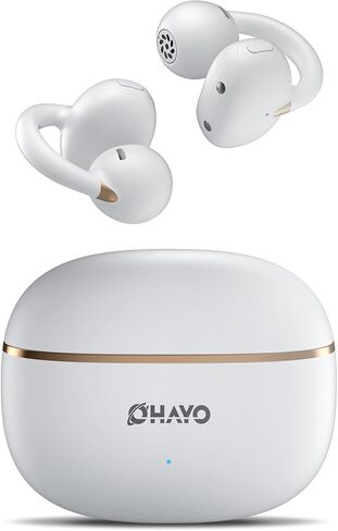 OHAYO Clip-On Earbuds - Open Ear Headphones: 6.5H Playtime, 4.7g Ultra-Light - 2025 Wireless Bluetooth 5.4, 12mm Dual Drivers, IPX6 Sweatproof in Saudi Arabia