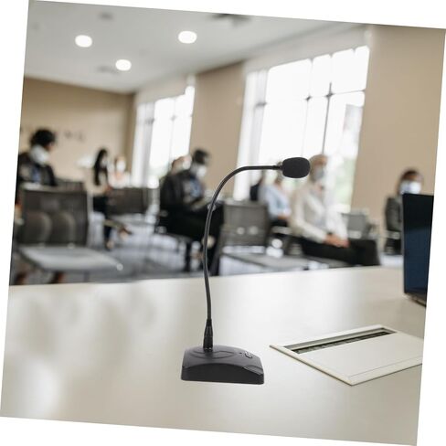 HANABASS Stable Connection Gaming Microphone Long Gooseneck Desktop Mic Capitive Mic for Pc in Saudi Arabia