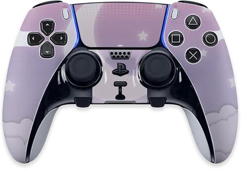 MightySkins Skin Compatible with PS5 DualSense Edge Controller - Baby Moon | Protective, Durable, and Unique Vinyl Decal wrap Cover | Easy to Apply & Change Styles | Made in The USA in Saudi Arabia