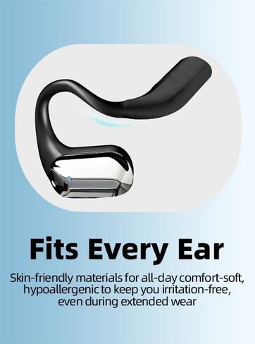 Open Ear Bluetooth Headphones 5.4, Wireless Earbuds with Ergonomic Ear Hook, 90H Battery Life, IPX7Waterproof, Smart Digital Display, Touch Control - for Running, Cycling, Workout in Saudi Arabia
