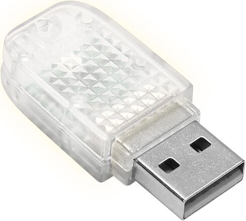 أضواء LED داخلية للسيارة USB | ضوء LED تلقائي | تضيف مصابيح USB تصميمًا رومانسيًا للتحويل التلقائي ومستشعرًا صوتيًا للسيارة والكمبيوتر والسيارة in Saudi Arabia