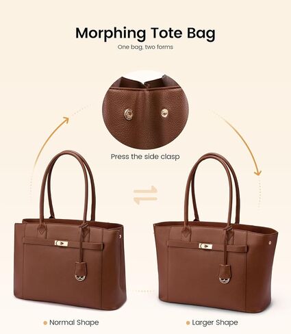 حقيبة كمبيوتر محمول للنساء من LOVEVOOK، حقيبة عمل كبيرة للكمبيوتر للمدرس والممرضات والأعمال التجارية من جلد البولي يوريثان in Kuwait