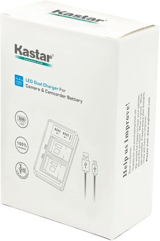 بطارية Kastar 1-Pack وشاحن USB مزدوج LTD2، متوافق مع بطاريات Leica BP-SCL6 وBP-SCL4، وشواحن LC-SCL6/LC-SCL4، وكاميرات Leica S، Q2، SL2، SL2-S، Q3 Monochrom، SL3، SL3-S، Typ 601 in Kuwait