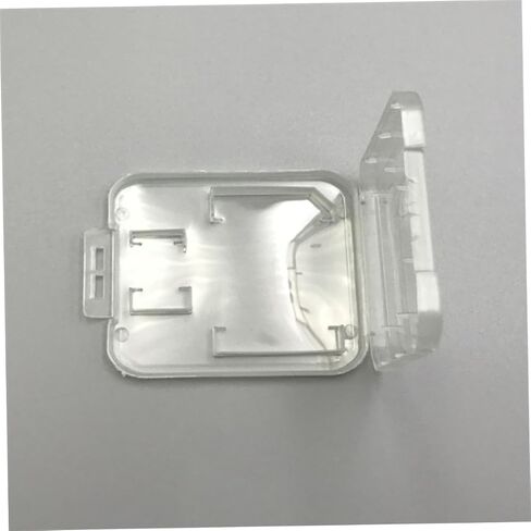 TEHAUX 20pcs Transparent Plastic and T Flash Memory Card Storage Case Holder Durable PP Material Lightweight and Portable Organizer for Secure Card Protection and Easy Access in Saudi Arabia