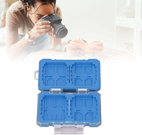 VBESTLIFE Memory Card Case, Water Proof Anti Shock Storage Organizer for 4 Type B, 4 Type A, 12 Memory Card, 5 SIM Cards (Orange) in Saudi Arabia
