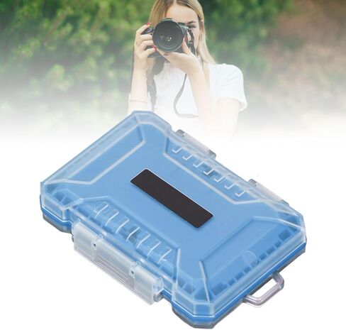 VBESTLIFE Memory Card Case, Water Proof Anti Shock Storage Organizer for 4 Type B, 4 Type A, 12 Memory Card, 5 SIM Cards (Orange) in Saudi Arabia