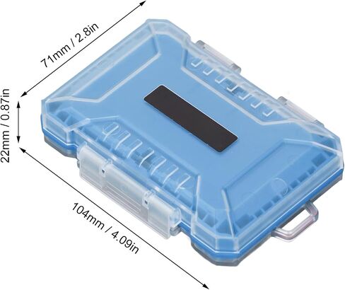 VBESTLIFE Memory Card Case, Water Proof Anti Shock Storage Organizer for 4 Type B, 4 Type A, 12 Memory Card, 5 SIM Cards (Orange) in Saudi Arabia