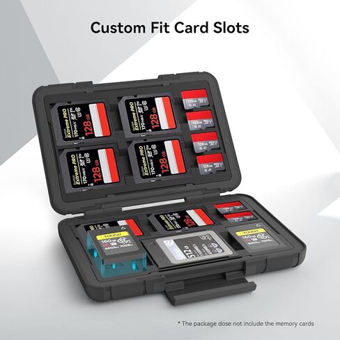 SMALLRIG Memory Card Holder Case 15 Slots+Multifunctional Card Reader & Card Holder (CFexpress Type B) in Saudi Arabia