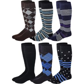 Different Touch Dr. Shams 6 pairs pack everyday Cotton compression knee high socks