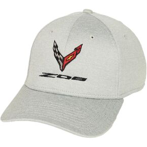 C8 Corvette Z06 Embroidered Heathered Cap with Flags - Officially Licensed Chevrolet Hat in Saudi Arabia