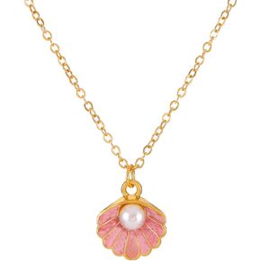 tenghong2021 Seashell Pendant Necklace Beach Necklace Beach Jewelry Summer Gifts for Women Girls Lover
