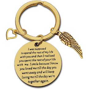 Sympathy Gift Memorial Gifts Keychain In Memory of Husband/Wife Gifts Sympathy Jewelry Gift for Loss of Loved Remembrance Gifts Keepsake Gifts Family Loss Memorial Gifts Grief Gifts Keyring