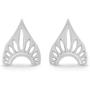 Boma Jewelry Sterling Silver Bohemian Tribal Shield Stud Earrings