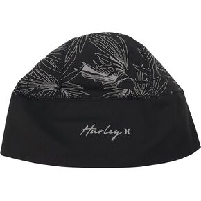 Hurley Women's Winter Hat - Dusk Reflective Skull Cap Beanie with Ponytail Opening