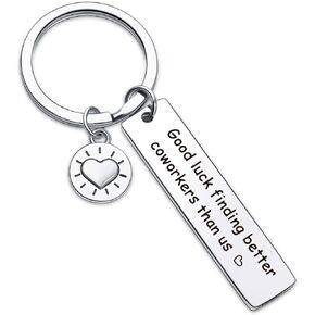 7RVZM Coworker Inspirational Gift Coworker Retirement Jewelry Best Friend Gift for New Job Gift office Keychain