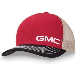 GMC Tri-Color Snapback Hat - Structured Chino Twill Cap - Officially Licensed by GM