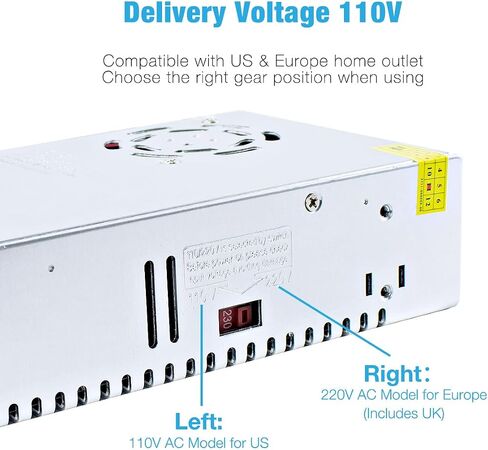 Hosyond 12V 50A 600W Universal Power Supply AC 110V/220V to DC 12V Regulated Switching Power Adapter Transformer LED Driver for LED Strip, CCTV Camera System in Saudi Arabia