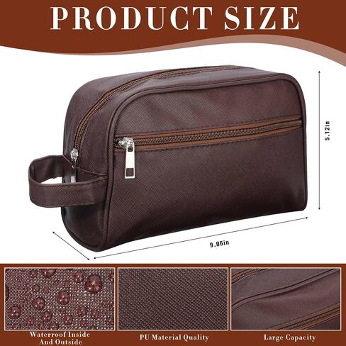 Abbylike 9 Pcs Toiletry Bag for Men Big Travel Bag Mens Shaving Bag Water Resistant Make up Cosmetic Bag for Men Room Toiletries Accessories Organizer Door Essentials(Black) in Saudi Arabia