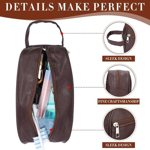 Abbylike 9 Pcs Toiletry Bag for Men Big Travel Bag Mens Shaving Bag Water Resistant Make up Cosmetic Bag for Men Room Toiletries Accessories Organizer Door Essentials(Black) in Saudi Arabia