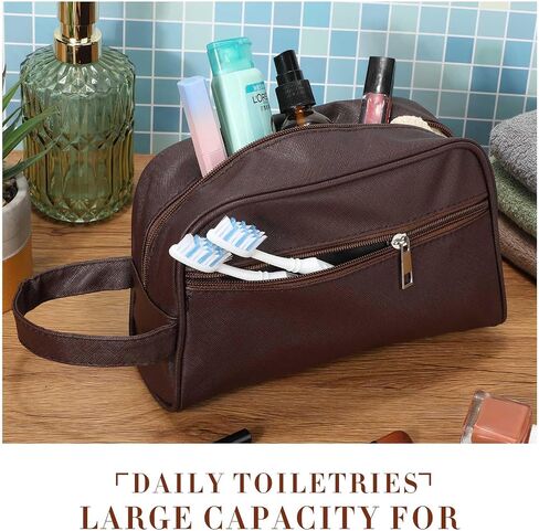 Abbylike 9 Pcs Toiletry Bag for Men Big Travel Bag Mens Shaving Bag Water Resistant Make up Cosmetic Bag for Men Room Toiletries Accessories Organizer Door Essentials(Black) in Saudi Arabia