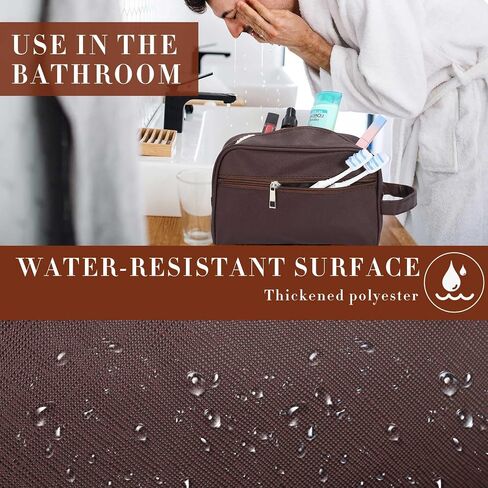 Abbylike 9 Pcs Toiletry Bag for Men Big Travel Bag Mens Shaving Bag Water Resistant Make up Cosmetic Bag for Men Room Toiletries Accessories Organizer Door Essentials(Black) in Saudi Arabia