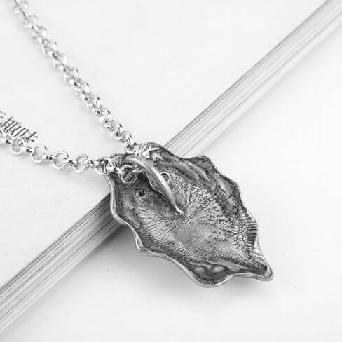 عقد تميمة ديفل ماي كراي دانتي من هاريس ال اف اس ال كيه بدلاية كريستال احمر للرجال - قطعتان كبيرة، زنك، بدون احجار كريمة in Kuwait