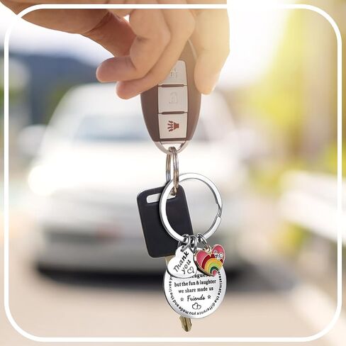 Mabor Going Away Gifts 10pcs Thank You Keychain for Birthday Christmas Coworker Keychain for Colleagues Friends Boss Retirement Gift for Women Men in Saudi Arabia