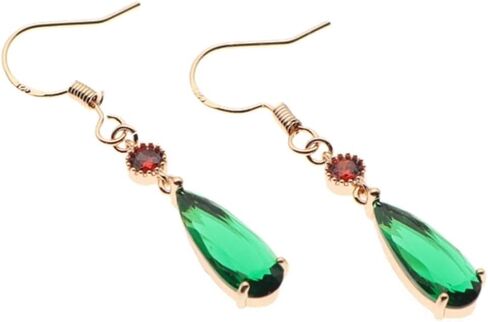 Howl's Earrings18k Gold Plated Fish Hook Green Water Dangle Earrings Castle Moving Cosplay Jewelry Anime Gift for Women in Saudi Arabia