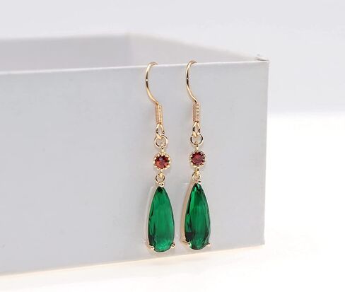 Howl's Earrings18k Gold Plated Fish Hook Green Water Dangle Earrings Castle Moving Cosplay Jewelry Anime Gift for Women in Saudi Arabia
