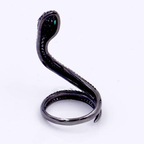 Lavencious Snake Adjustable Rings Design with AAA CZ Stones Statement Cocktail Rings for Women in Kuwait