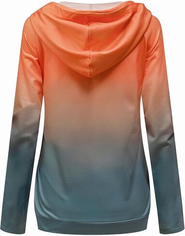 Barlver Women's Casual Hoodies Color Block Long Sleeve Drawstring Sweatshirts 1/4 Zip Pullover Lightweight Tops with Pocket in Saudi Arabia