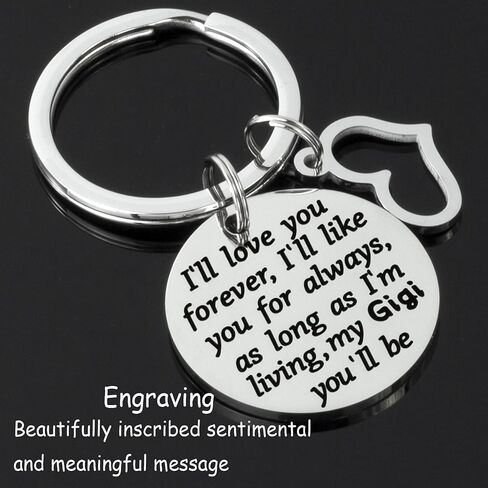 Gigi Gifts Keychain for Women Best Gigi Jewelry Stuff Ornament Gigis Keyring Gigi Keychain in Saudi Arabia