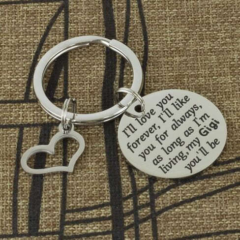 Gigi Gifts Keychain for Women Best Gigi Jewelry Stuff Ornament Gigis Keyring Gigi Keychain in Saudi Arabia
